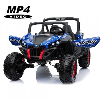 Двухместный полноприводный электромобиль Blue Spider UTV-MX Buggy 12V MP4 - XMX603-BLUE-PAINT-MP4 Двухместный полноприводный электромобиль Blue Spider UTV-MX Buggy 12V MP4 - XMX603-BLUE-PAINT-MP4