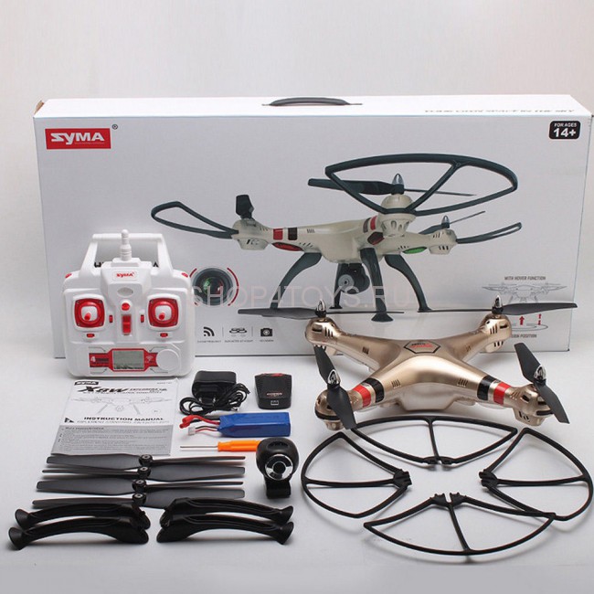 Радиоуправляемый квадрокоптер Syma X8HW с барометром Wi-Fi FPV - X8HW Радиоуправляемый квадрокоптер Syma X8HW с барометром Wi-Fi FPV - X8HW