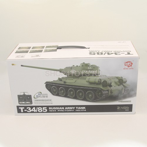 Радиоуправляемый танк Heng Long T-34/85 2.4G 1:16 - 3909-1PRO Радиоуправляемый танк Heng Long T-34/85 2.4G 1:16 - 3909-1PRO