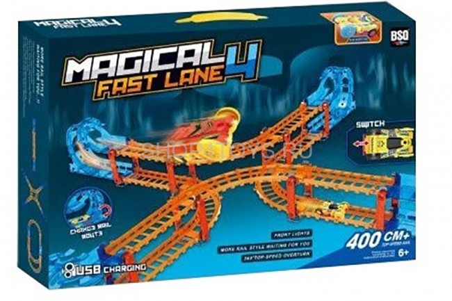 Автотрек BSQ Magical Fast Line, длина полотна 400 см - BSQ-3062 Автотрек BSQ Magical Fast Line, длина полотна 400 см - BSQ-3062