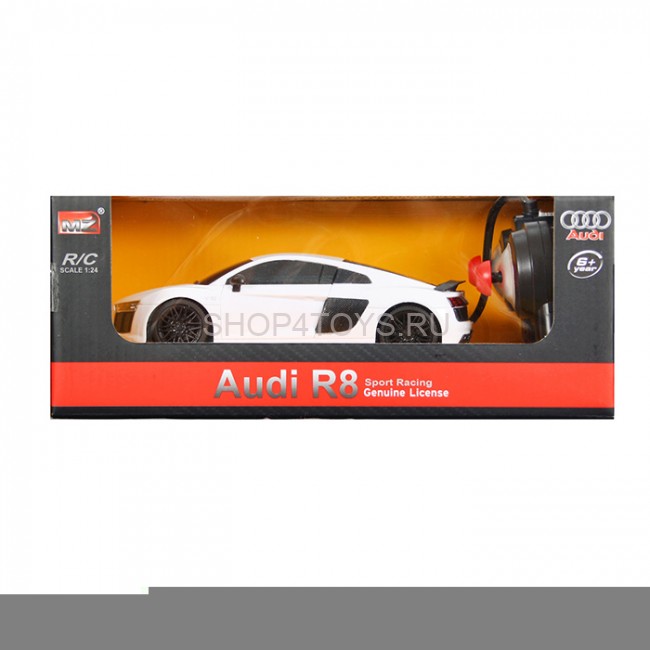 Радиоуправляемая машина MZ Audi R8 White 1:24 - 27057 Радиоуправляемая машина MZ Audi R8 White 1:24 - 27057