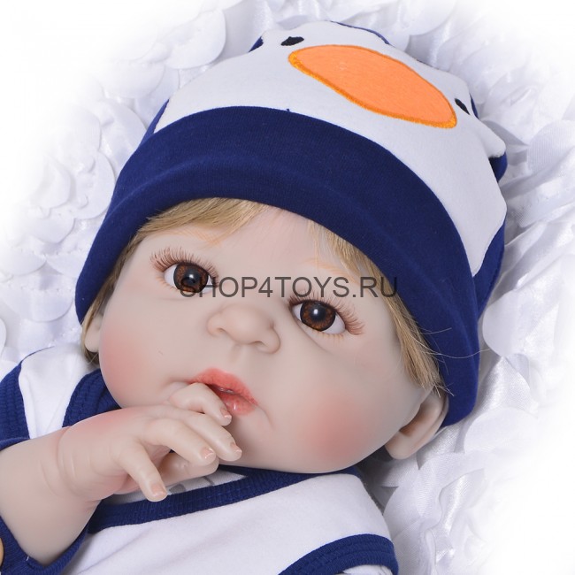 Кукла реборн силиконовый мальчик Трофим