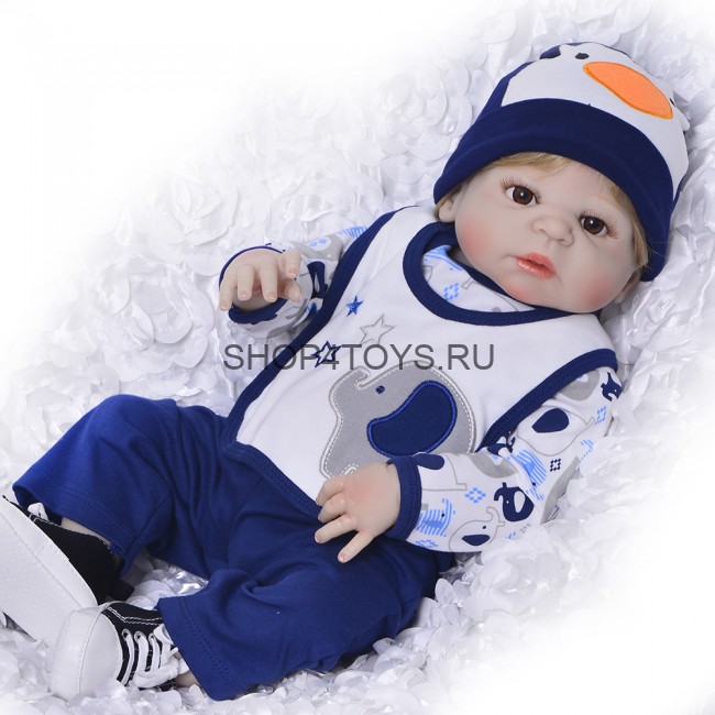 Кукла реборн силиконовый мальчик Трофим