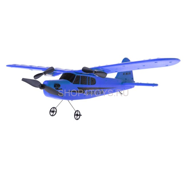 Радиоуправляемый самолет Piper Cub J3 для начинающих 2.4G - FX803-BLUE Радиоуправляемый самолет Piper Cub J3 для начинающих 2.4G - FX803-BLUE