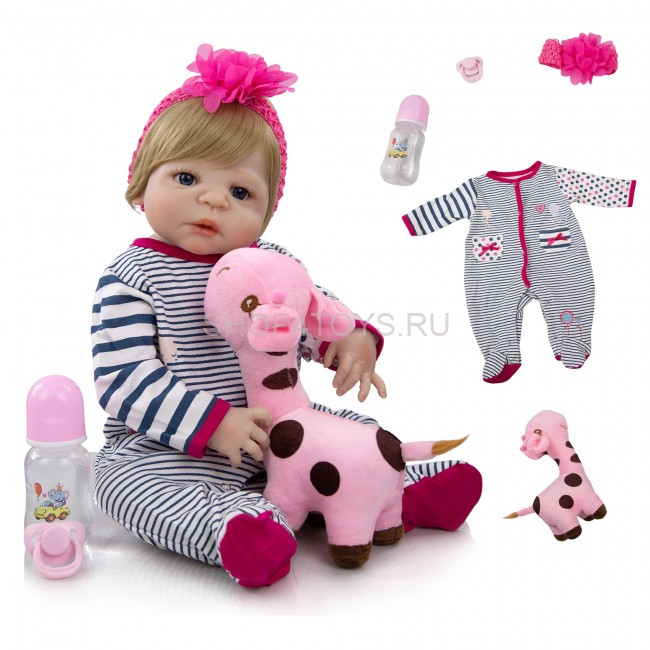 Реборн силиконовая девочка Ника