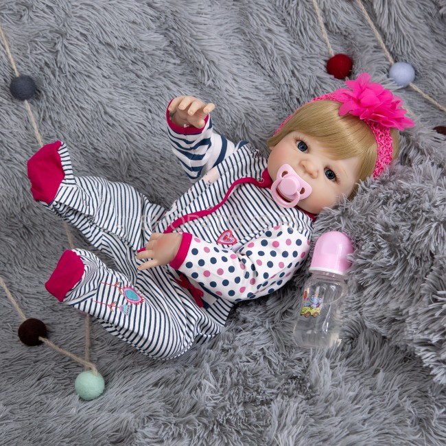 Реборн силиконовая девочка Ника