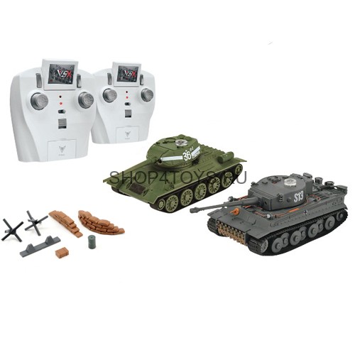 Радиоуправляемый танковый бой VsTank Soviet Т34/85 и Tiger - A03102354 Радиоуправляемый танковый бой VsTank Soviet Т34/85 и Tiger - A03102354