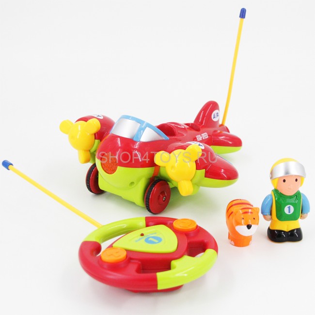Детский радиоуправляемый красный самолетик Cartoon Airplane - 6608 Детский радиоуправляемый красный самолетик Cartoon Airplane - 6608