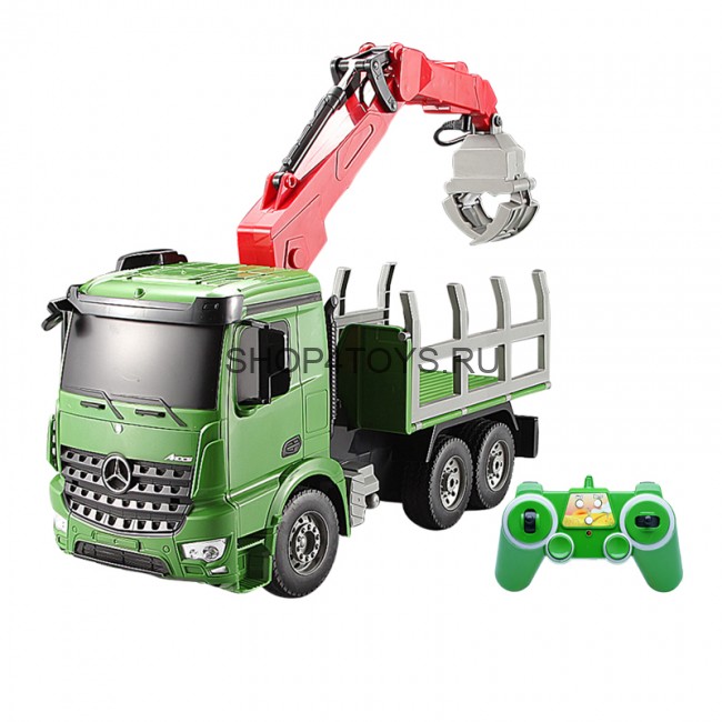 Радиоуправляемый кран - лесовоз Double E Mercedes-Benz Arocs 1:20 2.4G - E352-003 Радиоуправляемый кран - лесовоз Double E Mercedes-Benz Arocs 1:20 2.4G - E352-003