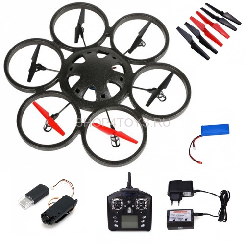 Радиоуправляемый гексакоптер WLtoys SkyWalker с HD камерой 2.4G - V323C Радиоуправляемый гексакоптер WLtoys SkyWalker с HD камерой 2.4G - V323C