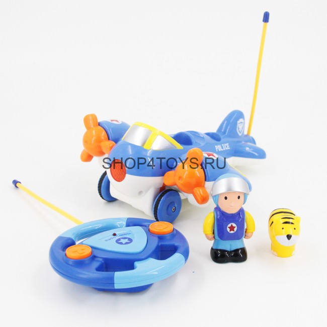 Детский радиоуправляемый синий самолетик Cartoon Airplane - 6609 Детский радиоуправляемый синий самолетик Cartoon Airplane - 6609
