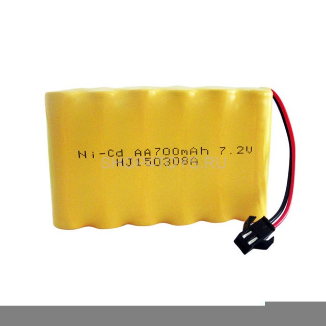 Аккумулятор Ni-Cd 7.2V 700 mAh AA (разъем YP) - NICD-72F-700-YP