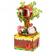 Деревянный 3D конструктор - музыкальная шкатулка Robotime "Tree House" - AM408 Деревянный 3D конструктор - музыкальная шкатулка Robotime "Tree House" - AM408