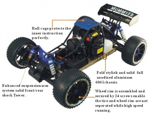 Радиоуправляемая багги Mummyer Gasoline Off Road Buggy 26СC 4WD 1:5 - 94051 Радиоуправляемая багги Mummyer Gasoline Off Road Buggy 26СC 4WD 1:5 - 94051