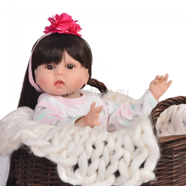 Реборн с длинными волосами Моника