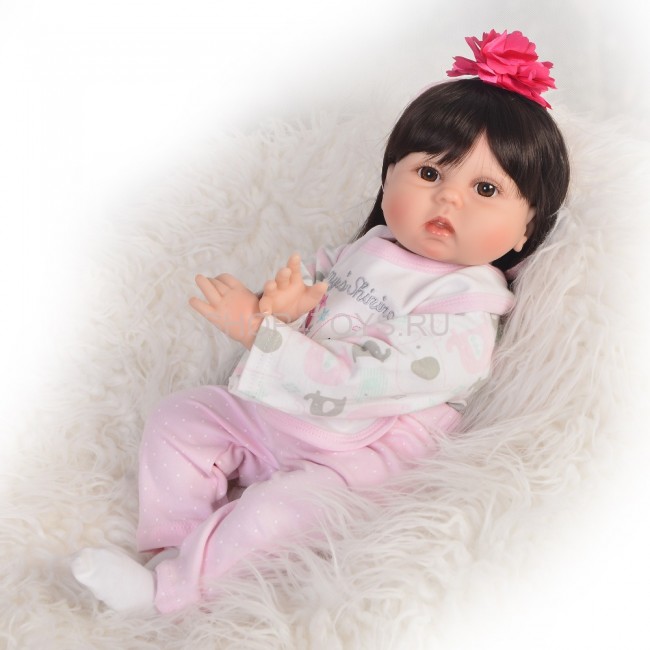 Реборн с длинными волосами Моника