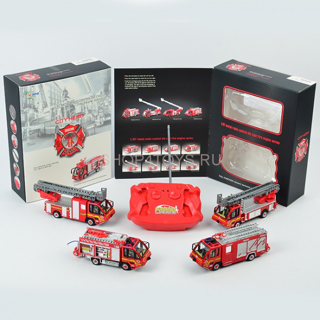Радиоуправляемая пожарная машина City Hero 1:87 - 7911-5H Радиоуправляемая пожарная машина City Hero 1:87 - 7911-5H