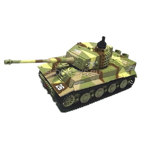 Радиоуправляемый танк Great Wall Tiger (зеленый камуфляж, 27MHz, 1:72) - 2117-1 Радиоуправляемый танк Great Wall Tiger (зеленый камуфляж, 27MHz, 1:72) - 2117-1