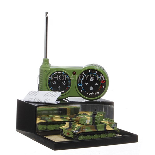 Радиоуправляемый танк Great Wall Tiger (зеленый камуфляж, 27MHz, 1:72) - 2117-1 Радиоуправляемый танк Great Wall Tiger (зеленый камуфляж, 27MHz, 1:72) - 2117-1