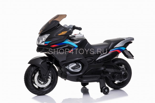 Детский электромотоцикл XMX (черный, EVA, с ручкой газа, 12V) - XMX609-BLACK Детский электромотоцикл XMX (черный, EVA, с ручкой газа, 12V) - XMX609-BLACK