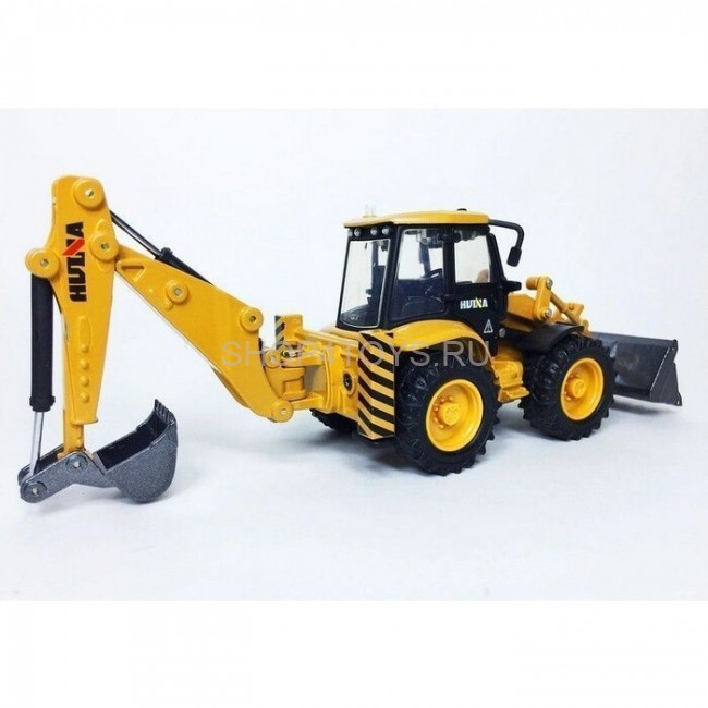 Металлический трактор с ковшом HuiNa Toys 1:50 - HN1704 Металлический трактор с ковшом HuiNa Toys 1:50 - HN1704