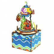 Деревянный 3D конструктор - музыкальная шкатулка Robotime "Under The Sea" - AM406 Деревянный 3D конструктор - музыкальная шкатулка Robotime "Under The Sea" - AM406