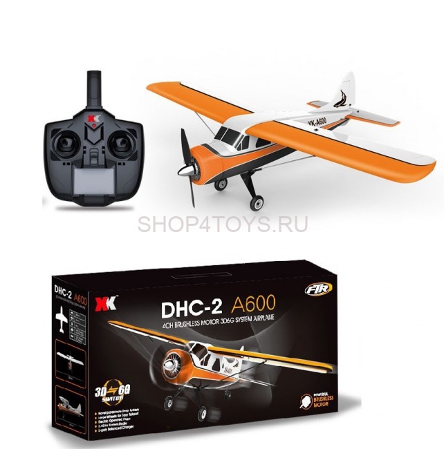 Радиоуправляемый самолет XK Innovations A600 (DHC-2 Beaver) 3D RTF с автопилотом - XK-A600 Радиоуправляемый самолет XK Innovations A600 (DHC-2 Beaver) 3D RTF с автопилотом - XK-A600