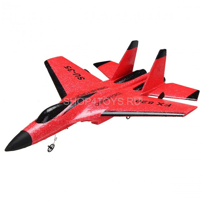 Радиоуправляемый самолет SU-35 для начинающих 2.4G - FX820-RED Радиоуправляемый самолет SU-35 для начинающих 2.4G - FX820-RED