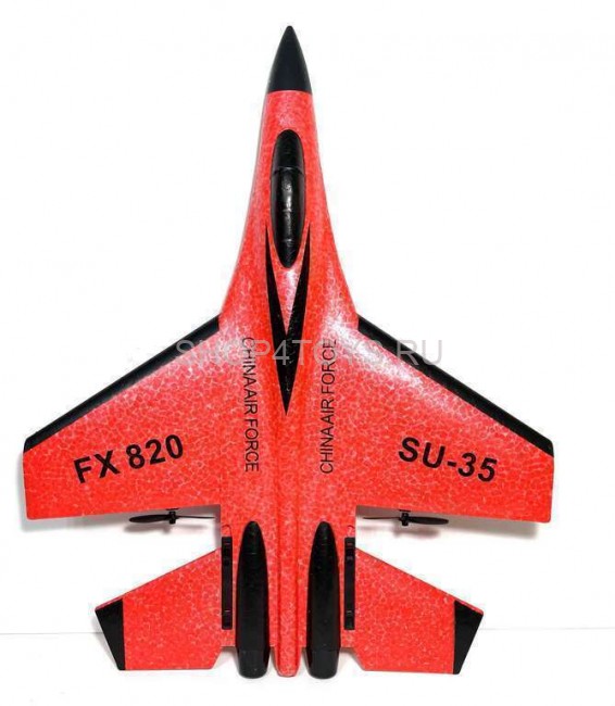 Радиоуправляемый самолет SU-35 для начинающих 2.4G - FX820-RED Радиоуправляемый самолет SU-35 для начинающих 2.4G - FX820-RED
