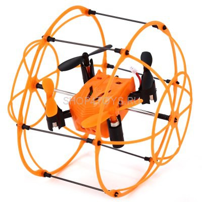 Радиоуправляемый квадрокоптер с защитной сеткой Orange SkyWalker - HM1336 Радиоуправляемый квадрокоптер с защитной сеткой Orange SkyWalker - HM1336