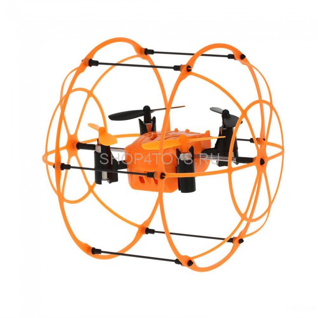 Радиоуправляемый квадрокоптер с защитной сеткой Orange SkyWalker - HM1336 Радиоуправляемый квадрокоптер с защитной сеткой Orange SkyWalker - HM1336