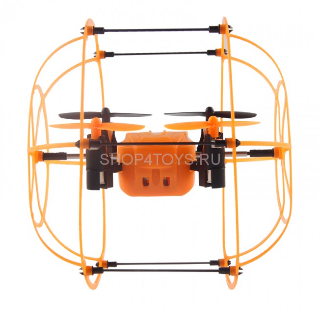 Радиоуправляемый квадрокоптер с защитной сеткой Orange SkyWalker - HM1336 Радиоуправляемый квадрокоптер с защитной сеткой Orange SkyWalker - HM1336