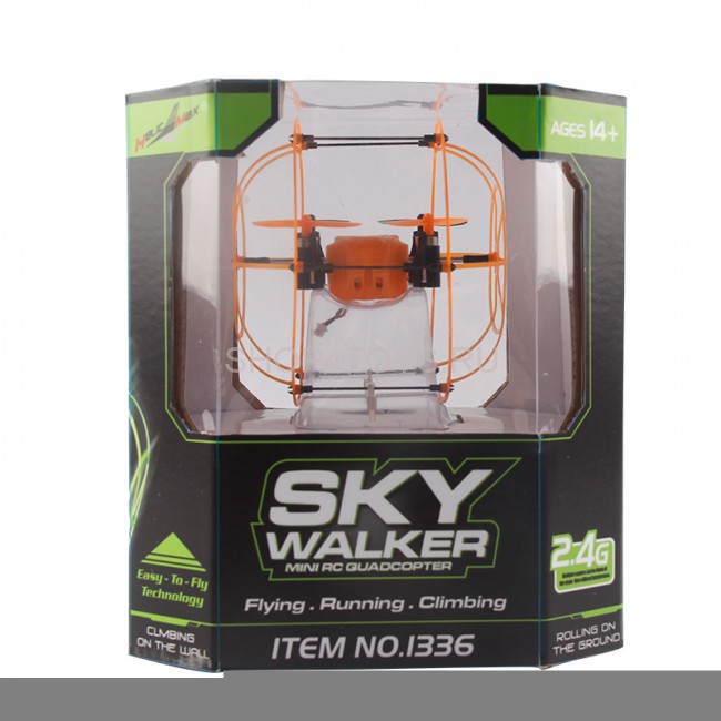 Радиоуправляемый квадрокоптер с защитной сеткой Orange SkyWalker - HM1336 Радиоуправляемый квадрокоптер с защитной сеткой Orange SkyWalker - HM1336