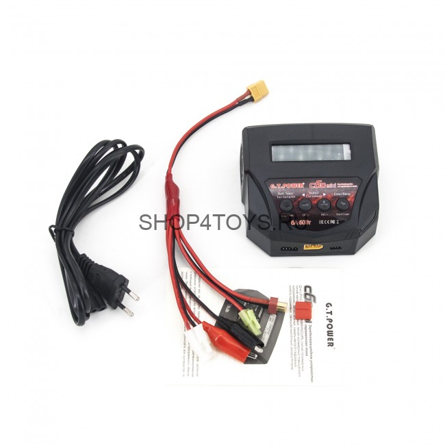 Универсальное зарядное устройство G.T.POWER C6D mini 6A 60W - GTP-C6-MINI Универсальное зарядное устройство G.T.POWER C6D mini 6A 60W - GTP-C6-MINI