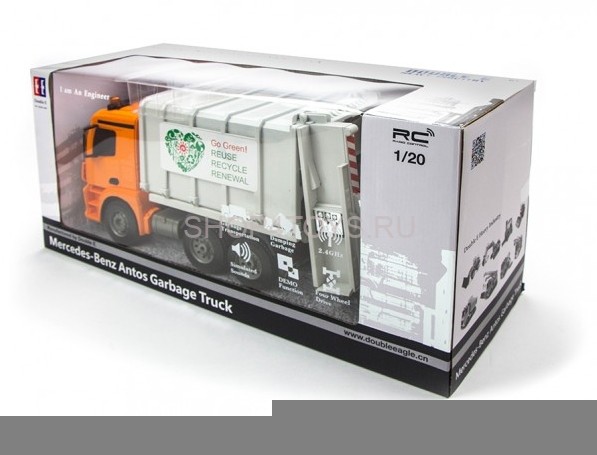 Радиоуправляемый мусоровоз Double E Mercedes-Benz Antos 1:20 2.4G - E560-003 Радиоуправляемый мусоровоз Double E Mercedes-Benz Antos 1:20 2.4G - E560-003