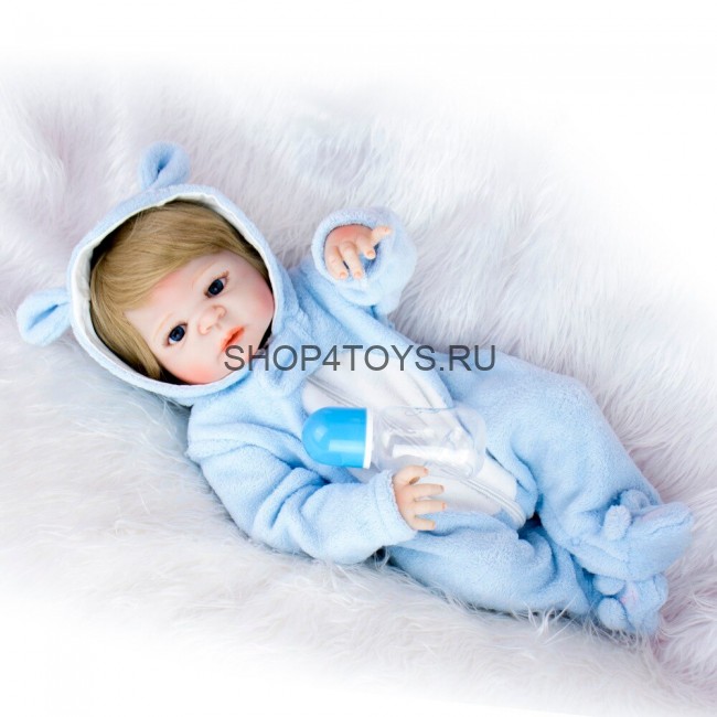 Кукла реборн полностью силиконовый мальчик Василек