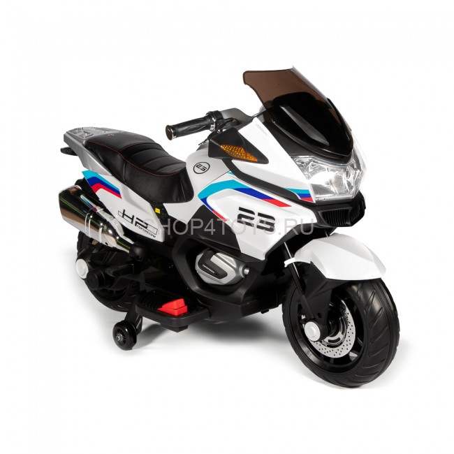 Детский электромотоцикл XMX (белый, EVA, с ручкой газа, 12V) - XMX609-WHITE Детский электромотоцикл XMX (белый, EVA, с ручкой газа, 12V) - XMX609-WHITE