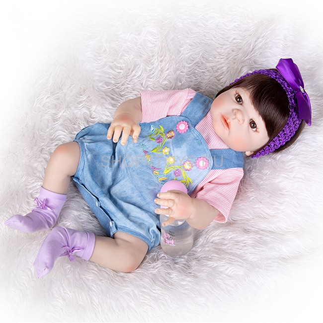 Реборн силиконовая девочка Эмилия