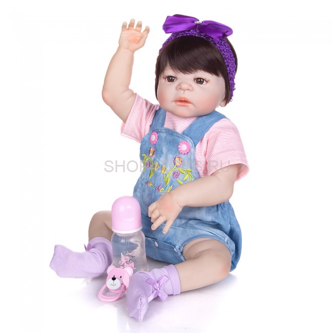 Реборн силиконовая девочка Эмилия