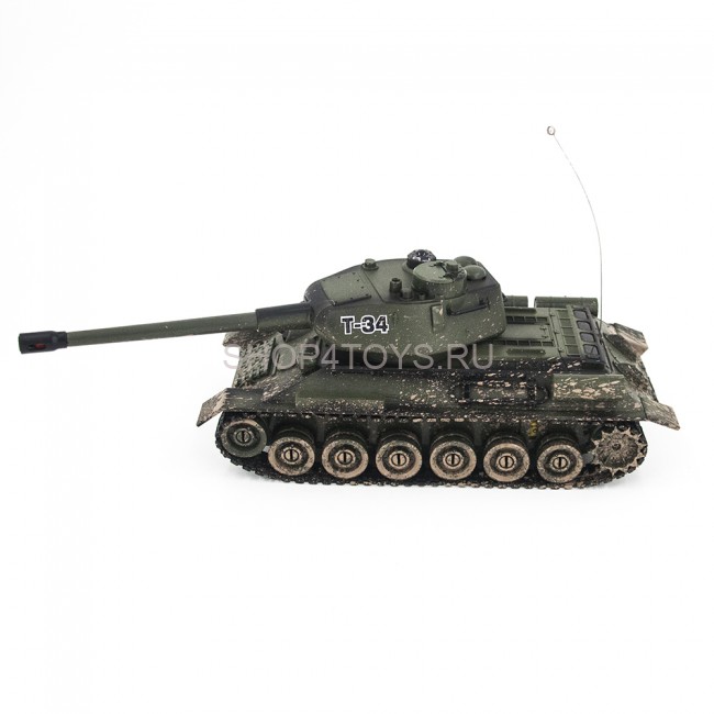 Радиоуправляемый танк Zegan Т-34 1:28 для танкового боя - 99815 Радиоуправляемый танк Zegan Т-34 1:28 для танкового боя - 99815