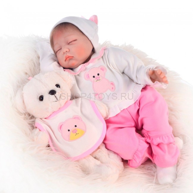Кукла реборн спящая Оленька