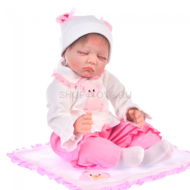 Кукла реборн спящая Оленька