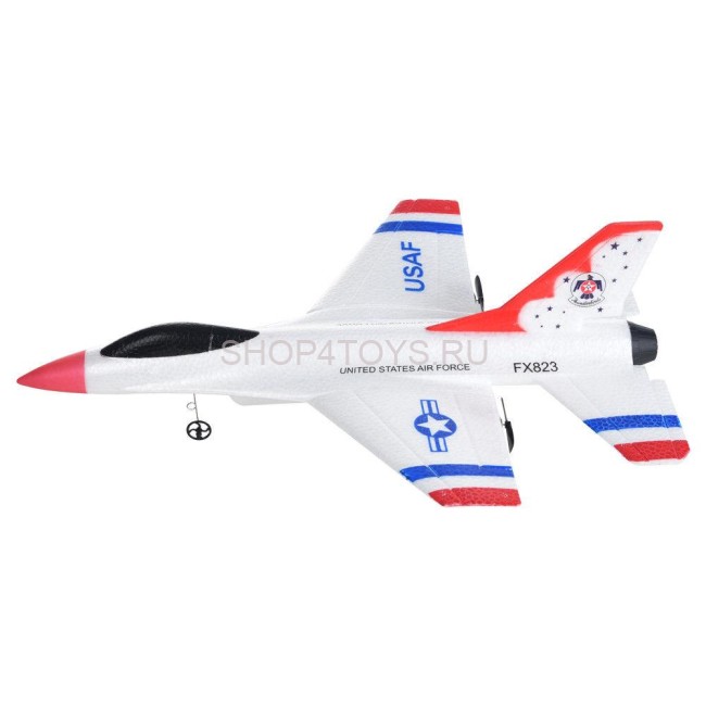 Радиоуправляемый самолет для начинающих F16 FIGHTER 2.4G - FX823 Радиоуправляемый самолет для начинающих F16 FIGHTER 2.4G - FX823