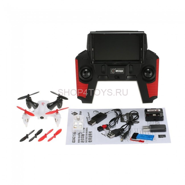 Радиоуправляемый квадрокоптер WLtoys 5.8G FPV - Q242G Радиоуправляемый квадрокоптер WLtoys 5.8G FPV - Q242G