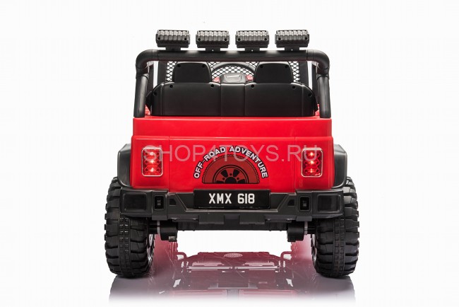 Детский электромобиль джип XMX с полным приводом (красный, EVA, 12V) - XMX618-4WD-RED Детский электромобиль джип XMX с полным приводом (красный, EVA, 12V) - XMX618-4WD-RED