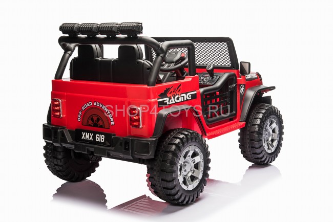 Детский электромобиль джип XMX с полным приводом (красный, EVA, 12V) - XMX618-4WD-RED Детский электромобиль джип XMX с полным приводом (красный, EVA, 12V) - XMX618-4WD-RED