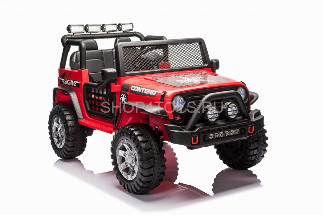 Детский электромобиль джип XMX с полным приводом (красный, EVA, 12V) - XMX618-4WD-RED Детский электромобиль джип XMX с полным приводом (красный, EVA, 12V) - XMX618-4WD-RED