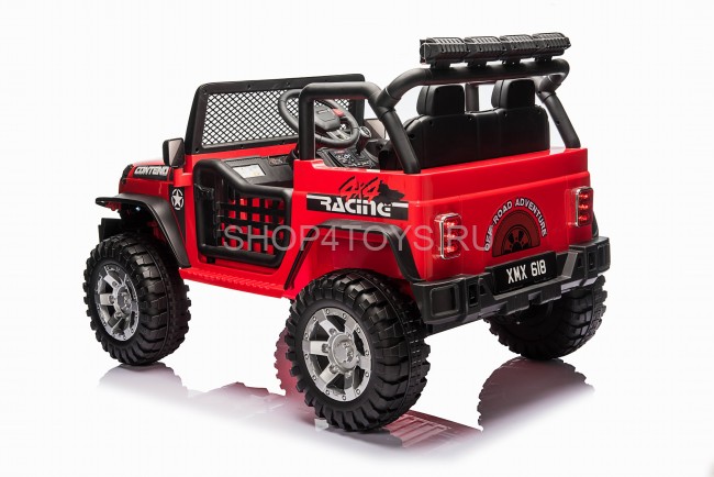 Детский электромобиль джип XMX с полным приводом (красный, EVA, 12V) - XMX618-4WD-RED Детский электромобиль джип XMX с полным приводом (красный, EVA, 12V) - XMX618-4WD-RED