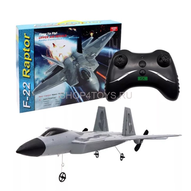Радиоуправляемый самолет для начинающих F22 Raptor 2.4G - FX822 Радиоуправляемый самолет для начинающих F22 Raptor 2.4G - FX822
