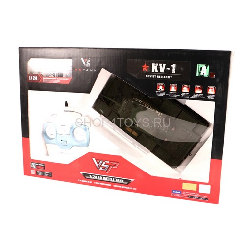 Радиоуправляемый танк VSTank KV-1 Airsoft Green 2.4G - A03102977 Радиоуправляемый танк VSTank KV-1 Airsoft Green 2.4G - A03102977